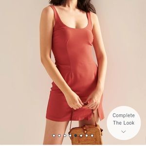 Abercrombie & Fitch Red/Coral 90s Slip Mini Dress XLT